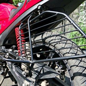 Hero MotoCorp Karizma ZMR Review Saree Guard