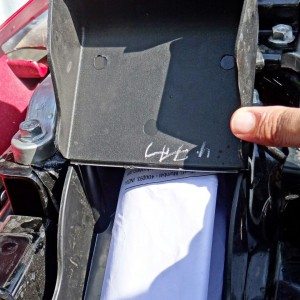 Hero MotoCorp Karizma ZMR Review Under Seat Storage