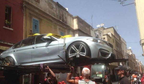 Damaged BMW M3s spotted after Mission Impossible 5 filming (3)