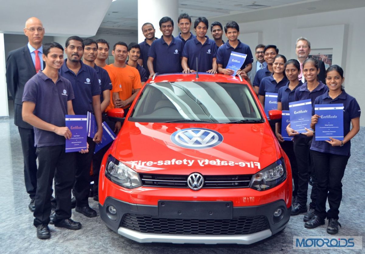 First batch of pass outs from the Volkswagen India Mechatronics Apprenticeship Programme
