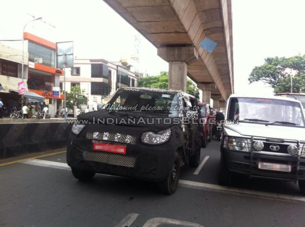 New-Mahindra-U301-Bolero-spied-front