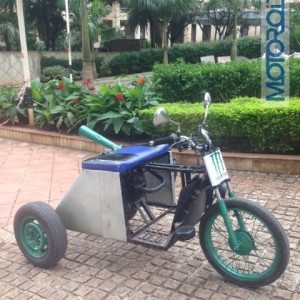 Shivam on his Trike