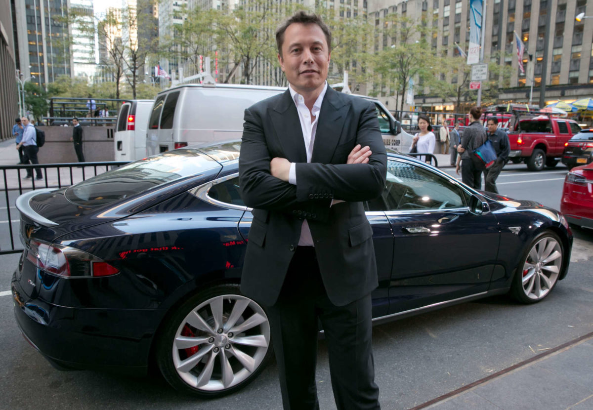 tesla model d elon musk