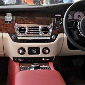 Rolls Royce Ghost Series II India Launch Interior Dashboard Steering Wheel