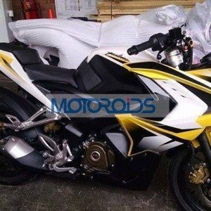 Bajaj Pulsar  SS Yellow Spied in Warehouse