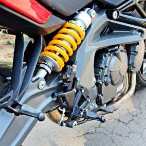 Benelli BNi swingarm view