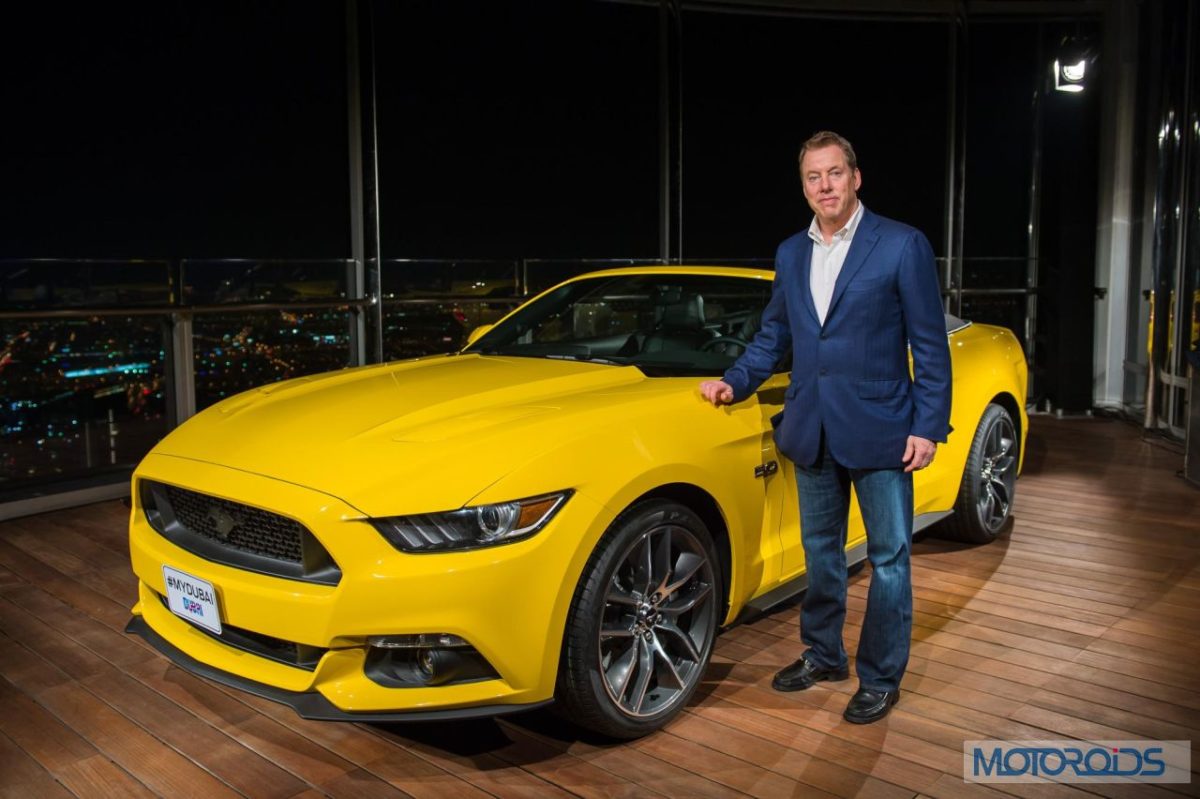 Ford Mustang unveiled on Burj Khalifa