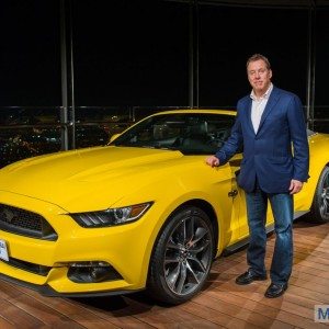 Ford Mustang unveiled on Burj Khalifa