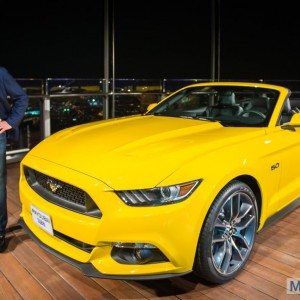 Ford Mustang unveiled on Burj Khalifa