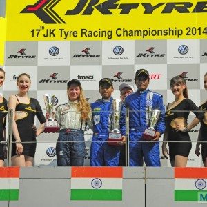 JK Tyre Championship Podium Race