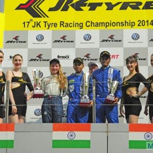 JK Tyre Championship Podium Race