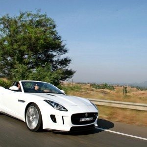 Jaguar F Type V S Convertible action