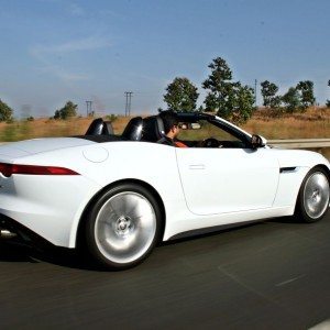 Jaguar F Type V S Convertible action