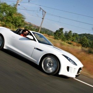 Jaguar F Type V S Convertible white