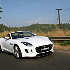 Jaguar F Type V S Convertible white