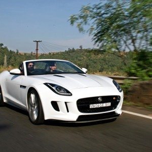 Jaguar F Type V S Convertible white