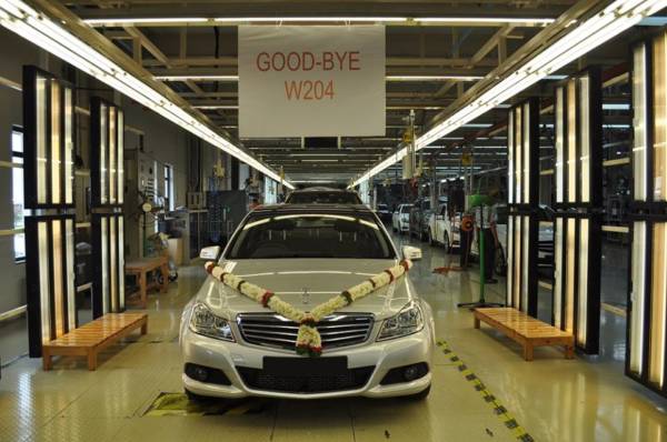 Mercedes Benz India stops production of the W C Class