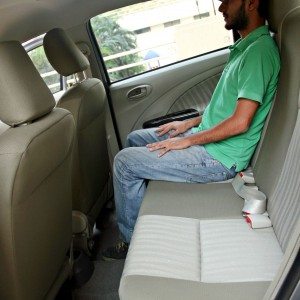 New  Toyota Etios backseat