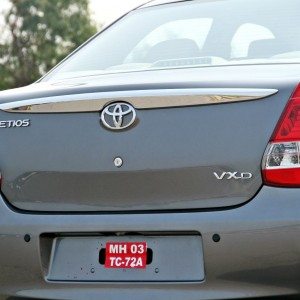 New  Toyota Etios rear