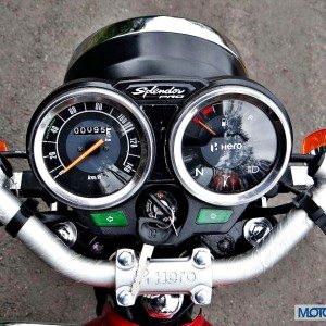 New Hero Splendor Pro Classic Review Instrument Cluster