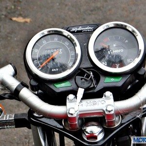 New Hero Splendor Pro Classic Review Instrument Cluster