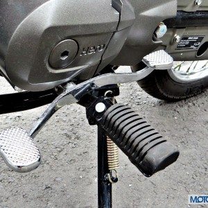 New Hero Splendor Pro Classic Review Left foot Rest Gear Lever