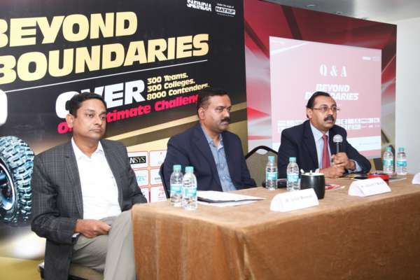 Organizing Commitee of Mahindra presents BAJA SAEINDIA 2015 at the announcement press conference in Pune