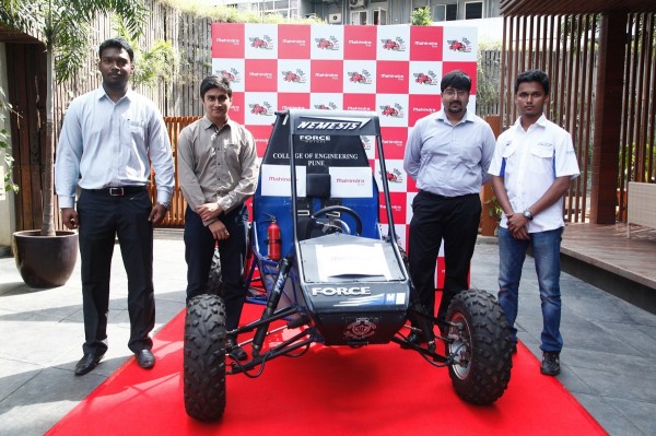 Participating team at the announcement of Mahindra presents BAJA SAEINDIA 2015 in Pune