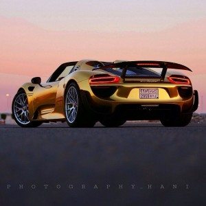 Porsche  Spyder Gold Wrapped Final