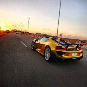 Porsche  Spyder Gold Wrapped Final