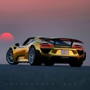 Porsche  Spyder Gold Wrapped Final