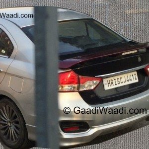 Spy Images of Maruti Ciaz RS body kits