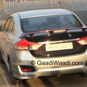 Spy Images of Maruti Ciaz RS body kits