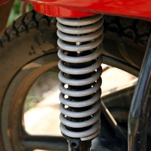 TVS Star City Plus rear suspension