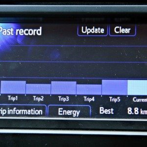 Toyota Camry Hybrid menu