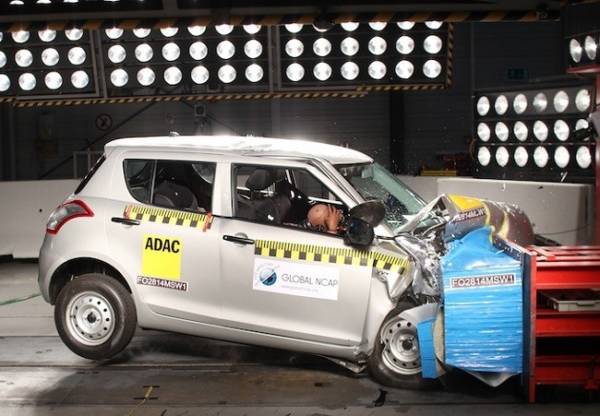 maruti suzuki swift crash test