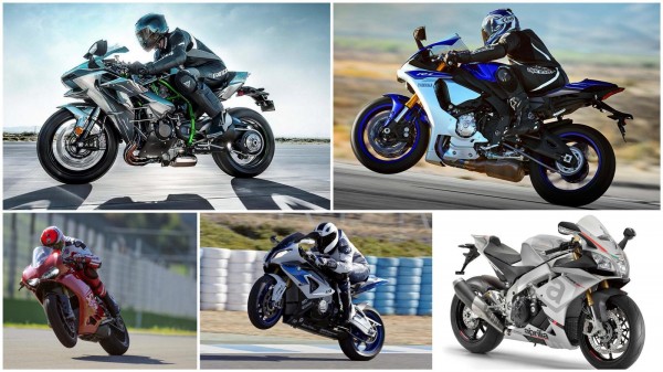 yamaha r1 vs 1299 panigale vs Ninja H2 vs S1000RR vs Aprilia RSV4RR