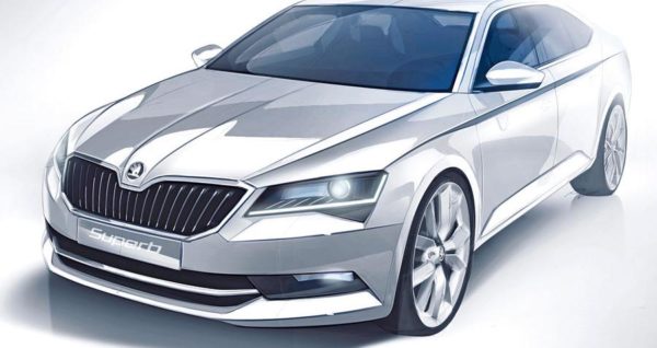 2015 Skoda Superb sketch