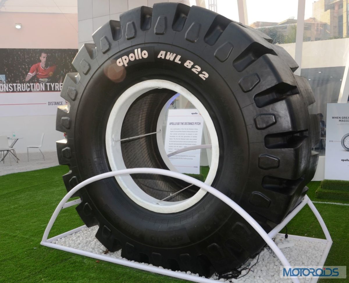 Apollo AWL  Indias largest loader tyre at IMME