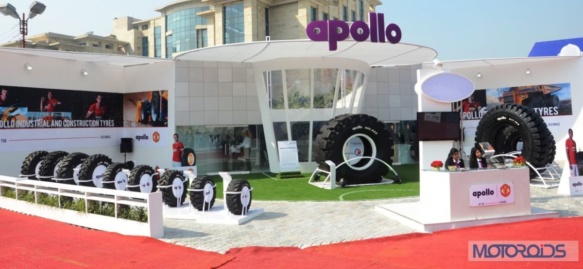 Apollo AWL  Indias largest loader tyre at IMME