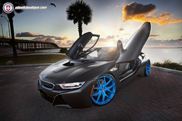 BMW i8 matte black HRE rims (11)