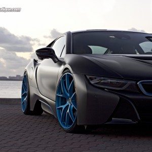 BMW i matte black HRE rims