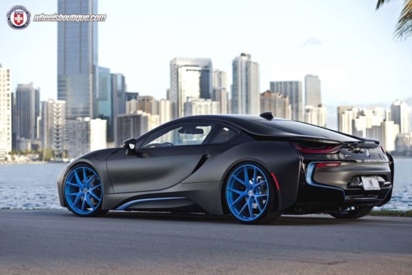 BMW i8 matte black HRE rims (6)