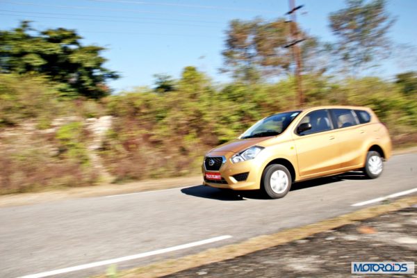 Datsun GO+action side profile