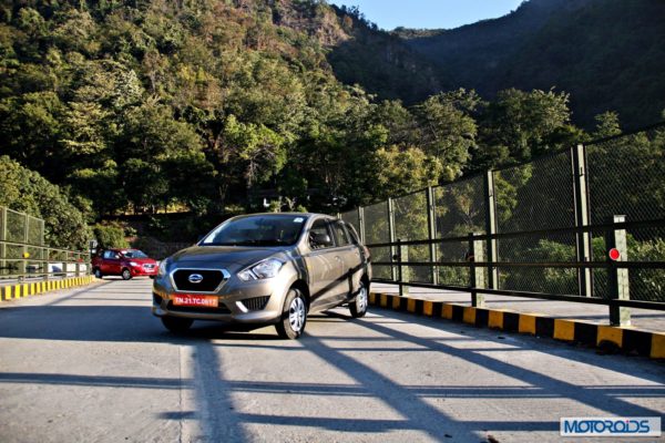 Datsun GO+front three quarters right