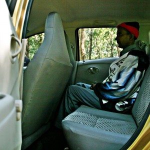 Datsun GO middle row passenger