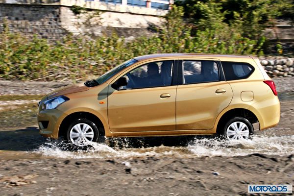 Datsun GO+side profile in water 3