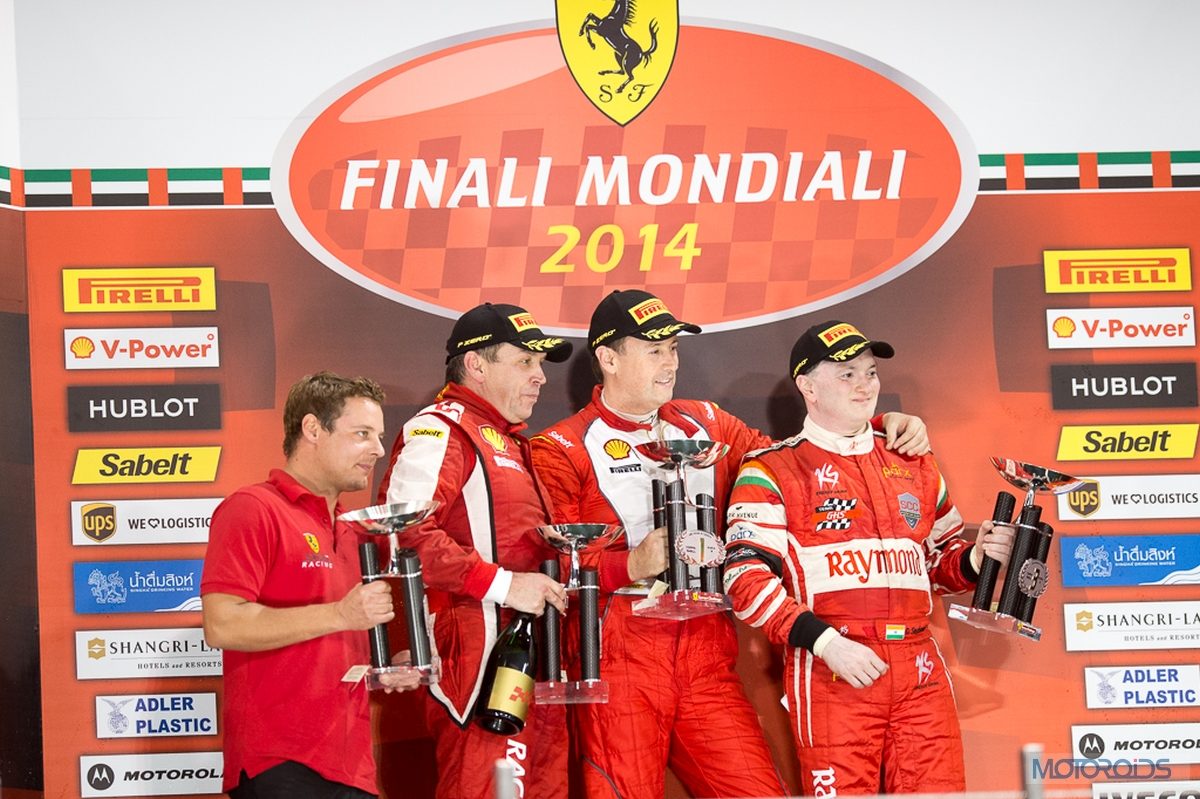 Gautam Singhania at Ferrari Mondiali Podium finish