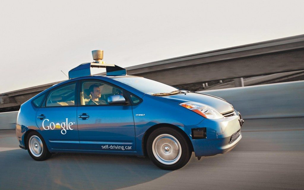 Google driverless car Prius