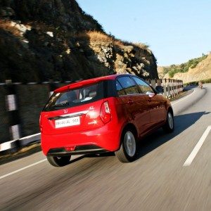 Tata Bolt Red action rear